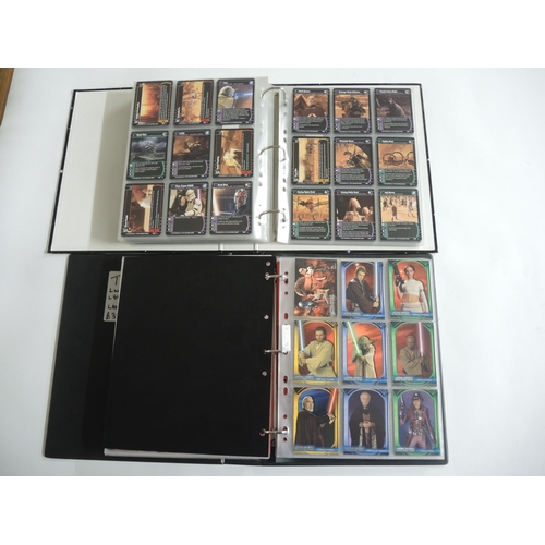 233 - Group of five albums containing Topps Star Wars trading cards including various sets