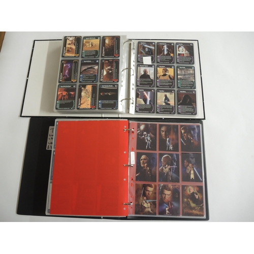 233 - Group of five albums containing Topps Star Wars trading cards including various sets