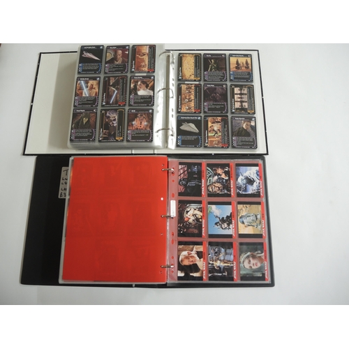 233 - Group of five albums containing Topps Star Wars trading cards including various sets