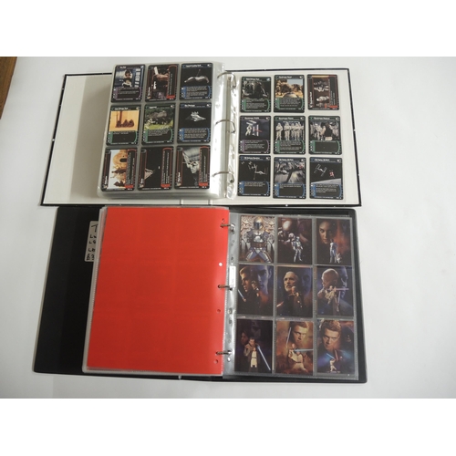 233 - Group of five albums containing Topps Star Wars trading cards including various sets