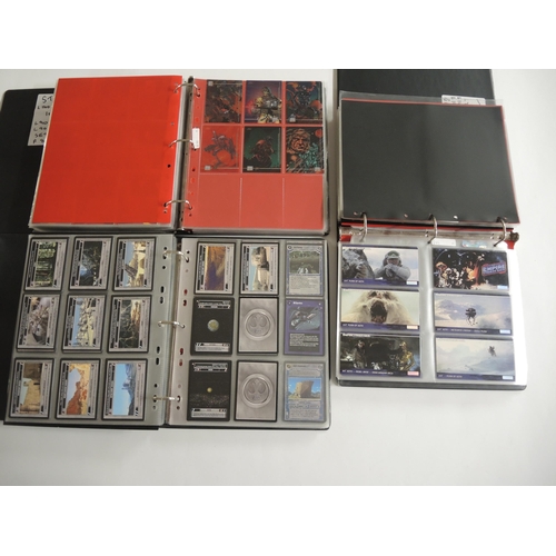 233 - Group of five albums containing Topps Star Wars trading cards including various sets