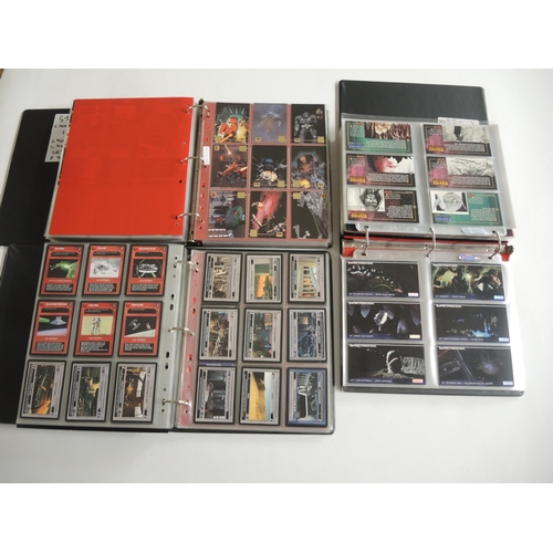 233 - Group of five albums containing Topps Star Wars trading cards including various sets