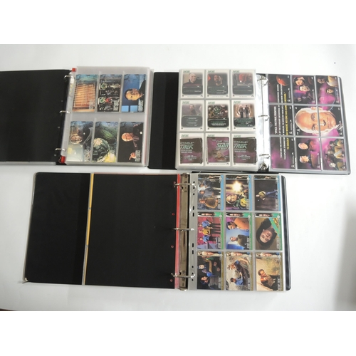 235 - Group of five albums containing Sky Box Star Trek trading cards including autograph series with Will... 