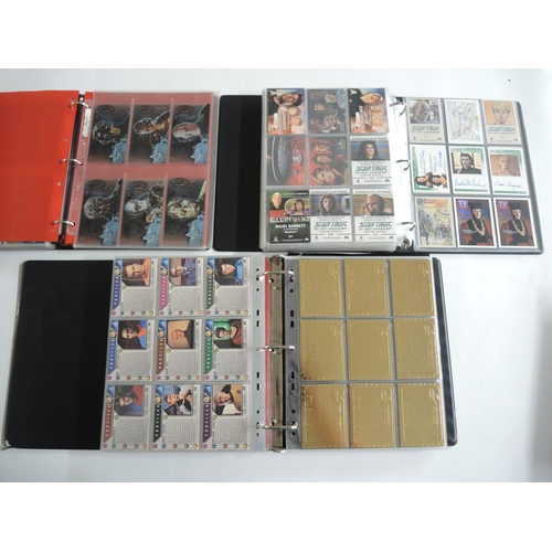 235 - Group of five albums containing Sky Box Star Trek trading cards including autograph series with Will... 