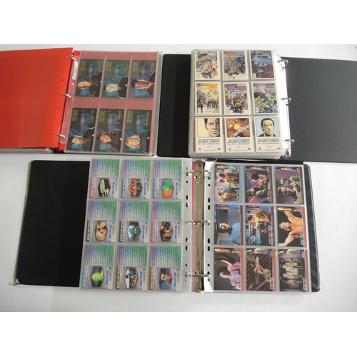 235 - Group of five albums containing Sky Box Star Trek trading cards including autograph series with Will... 