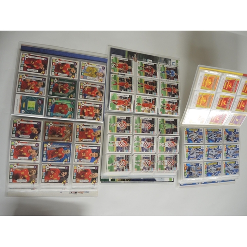 236 - Group of five albums containing Panini Football Adrenalin XL trading cards including Euro 2020, Russ... 