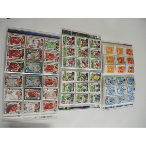 236 - Group of five albums containing Panini Football Adrenalin XL trading cards including Euro 2020, Russ... 