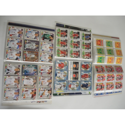 236 - Group of five albums containing Panini Football Adrenalin XL trading cards including Euro 2020, Russ... 