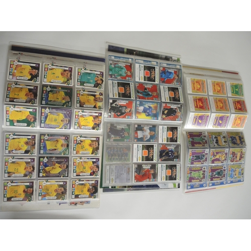 236 - Group of five albums containing Panini Football Adrenalin XL trading cards including Euro 2020, Russ... 