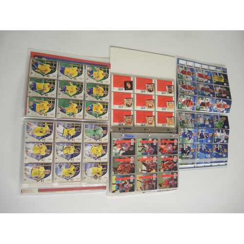 236 - Group of five albums containing Panini Football Adrenalin XL trading cards including Euro 2020, Russ... 