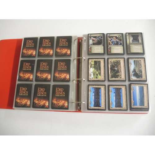 237 - Group of four albums containing Topps Lord of the Rings trading cards including some autograph cards... 