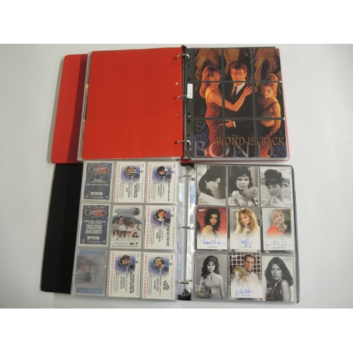 238 - Group of five albums containing Rittenhouse, Inkworks James Bond trading cards including autograph c... 