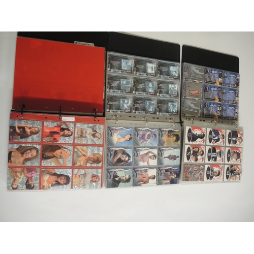 238 - Group of five albums containing Rittenhouse, Inkworks James Bond trading cards including autograph c... 