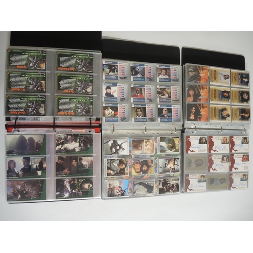 238 - Group of five albums containing Rittenhouse, Inkworks James Bond trading cards including autograph c... 