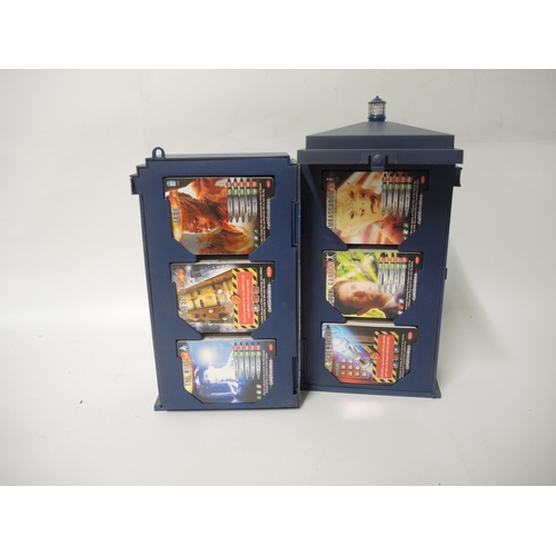 240 - Doctor Who Tardis containing various Doctor Who trading cards