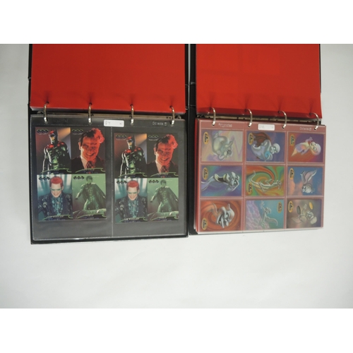 241 - Four albums containing Fleer trading cards including Batman, Marvel, Casper etc.