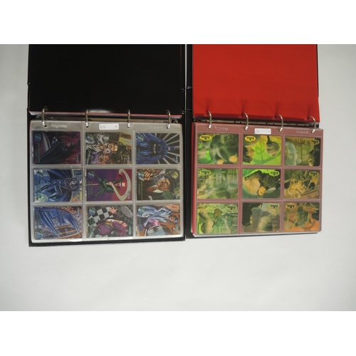 241 - Four albums containing Fleer trading cards including Batman, Marvel, Casper etc.