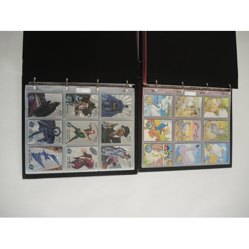 241 - Four albums containing Fleer trading cards including Batman, Marvel, Casper etc.