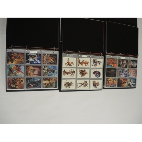 243 - Five albums containing FPG trading cards including Bob Eggleston, Chris Achilleos, Jeffrey Jones etc... 