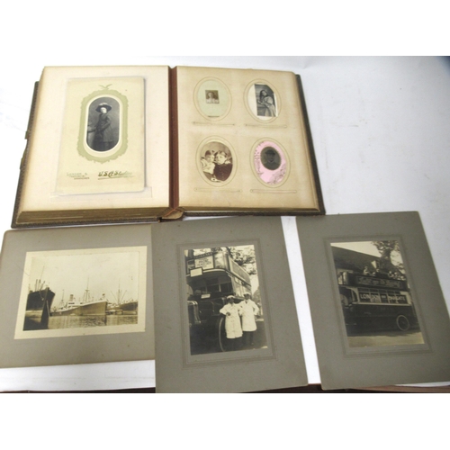 245 - Large family photograph album dated 1886 containing a large quantity of photographs