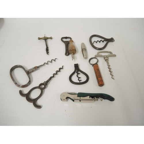 338 - Collection of various corkscrews, mainly 20th Century