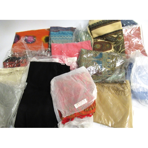 34 - Large quantity of various ladies scarves and pashminas