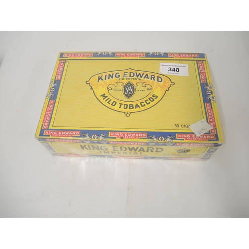 348 - Sealed box of fifty King Edward Imperial cigars