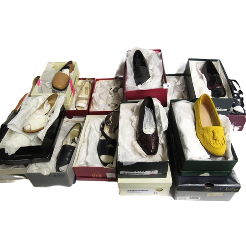 38 - Large quantity of various ladies shoes by Amalfi by Ragoni, Selby, HB etc., all in original packagin... 