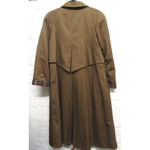 41 - Gentleman's suede jacket, size 44, ladies sheepskin coat (no size label) and a Dannimac trench coat,... 