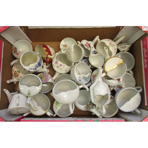 412 - Box containing a large quantity of 19th and 20th Century feeding cups