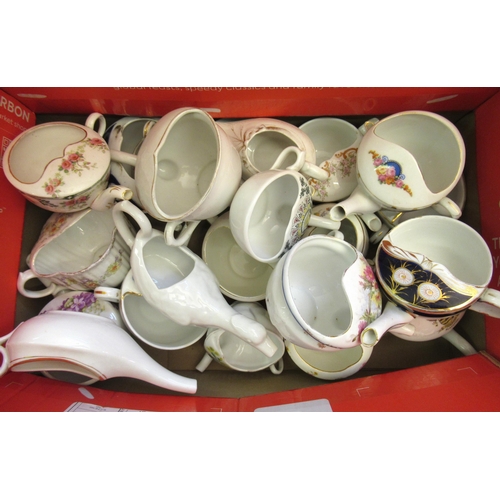 413 - Box containing a quantity of 19th and 20th Century feeding cups