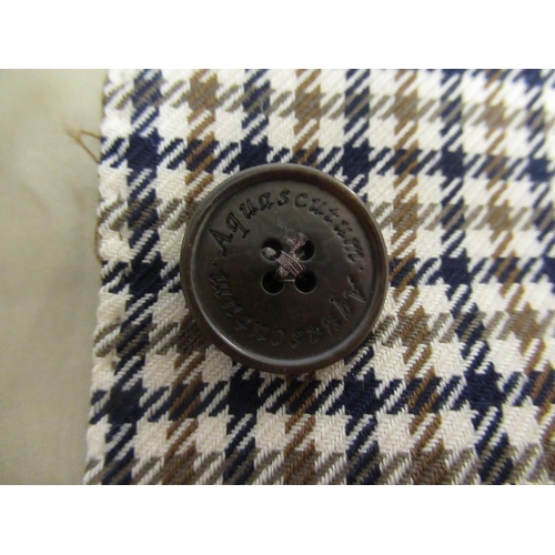 42 - Aquascutum of London at Harrods, ladies wool coat with matching scarf (no size label), together with... 