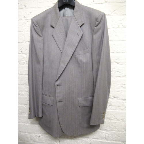 43 - Three various gentleman's pin striped suits made for Harrods and a Moss Bros morning suit