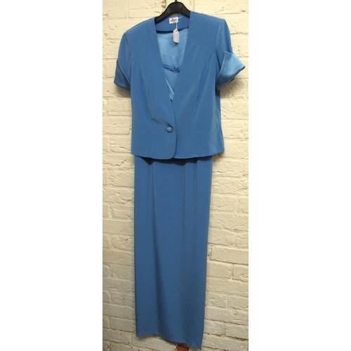 44 - Frank Usher, ladies evening dress, size 10, velvet skirt suit by Savoy Taylors Guild Ltd., London (n... 