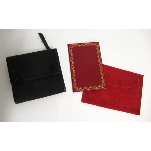 56 - Cartier receipt case in suede pouch, together with a DKNY ladies wallet