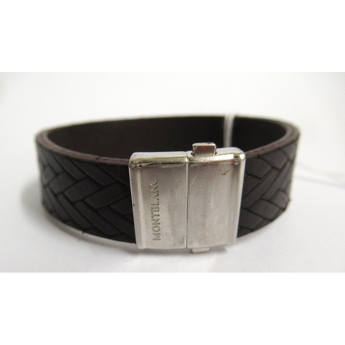 58 - Montblanc, gentleman's leather bracelet