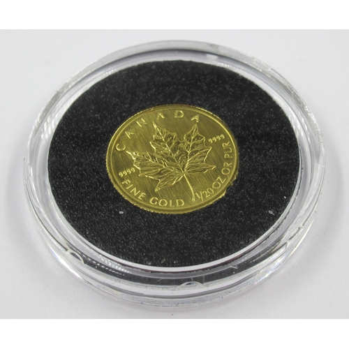 864 - Gold proof Elizabeth II Canadian one dollar coin