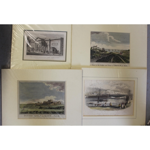 874 - Quantity of mainly 19th Century engravings, mounted, unframed