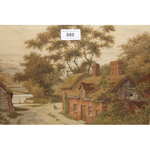 880 - James Lawson Stewart, pair of gilt framed watercolours, views of a lock on the old Fleet canal, Hamp... 