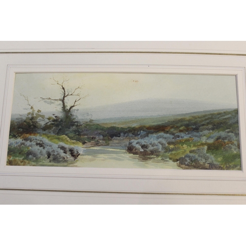 915 - Collection of fourteen various unframed watercolours, landscapes including West Country landscape si... 