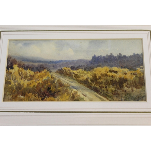 915 - Collection of fourteen various unframed watercolours, landscapes including West Country landscape si... 