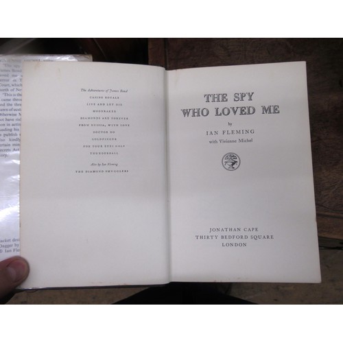 368 - Ian Fleming, group of four James Bond novels, ' The Spy Who Loved Me ' First Edition 1962, ' The Man... 