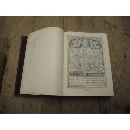 358 - Miscellaneous books to include:  portfolio of French photographs, Missale Romanum, miscellaneous art... 