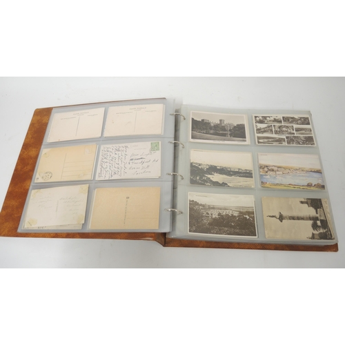 210 - Large album containing collection of various postcards