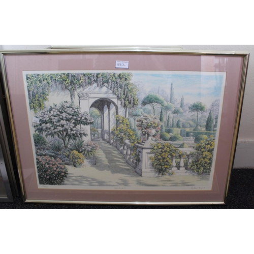 1062 - Arthur Byrne, pair of large signed Limited Edition prints, 37 x 58cm, together with five smaller, 25... 