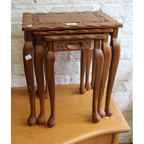 1220 - Nest of three Indian occasional tables