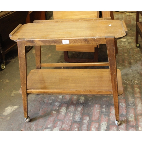 1234 - Mid 20th Century teak tea trolley