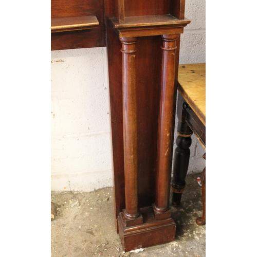 1406 - Art Nouveau mahogany fire surround