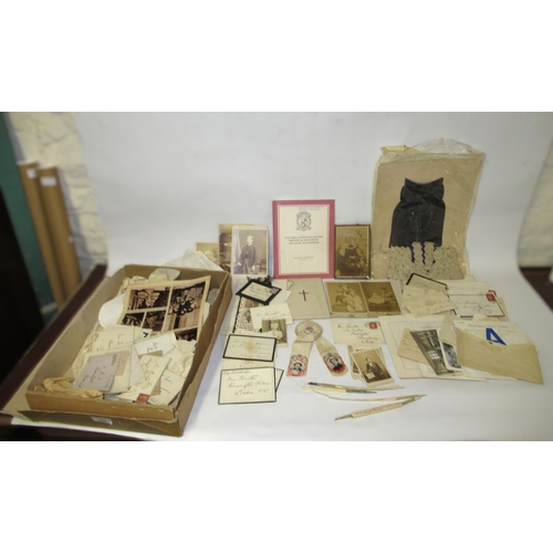 121 - 19th Century Royal memorabilia including multiple letters signed by the Princesses Beatrice and Loui... 