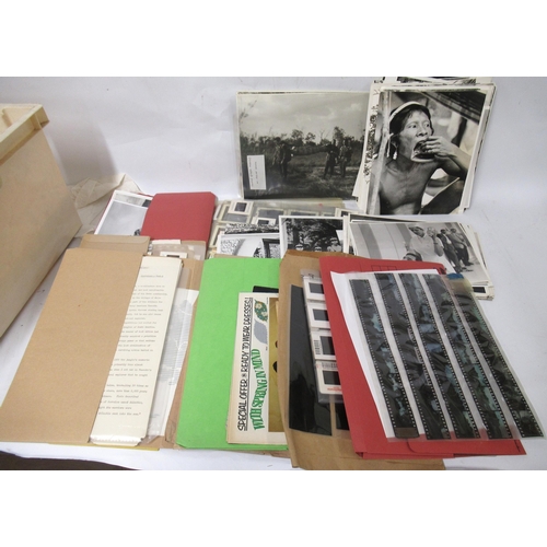 122 - Adrian Cowell (British film maker and author), large quantity of photographs, scripts and volumes re... 